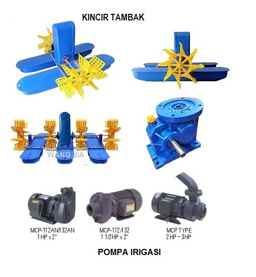 kincir tambak dan pompa irigasi dan budidaya